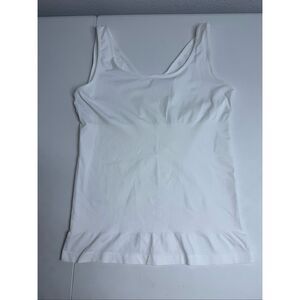 Yummie By Heather Thomson Seamless Shaping Cami Tank Top Camisoles Sz 2X White